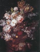 HUYSUM, Jan van Vase of Flowers af oil on canvas